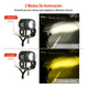 thumbnail image 2 of Par Faros De Lupa Doble Color Alta/baja Para Auto Moto 60w Malubero Malu1810, 2 of 3
