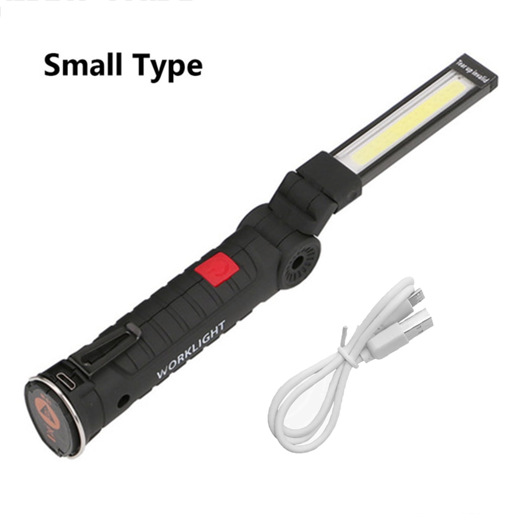 2 Mode USB Rechargeable COB LED Work Light outing Lamp Magnetic Flashlight Torch 