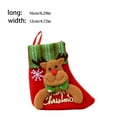 thumbnail image 4 of Toystoory Bolsas de Navidad Envoltura Embalaje Almacenamiento Lindo Muñeco de nieve Colgador Calcetines Goodie Bag Regalo para niños para Kits de decoración para fiestas Alce, 4 of 6