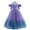 Purple, variant on Girls Mermaid Birthday Party Princess Dress Kids Halloween Costume Outfits