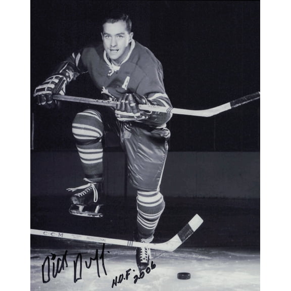 Dick Duff Autographed 8x10 Photo Montreal Canadiens "HOF 2006" SKU #247402
