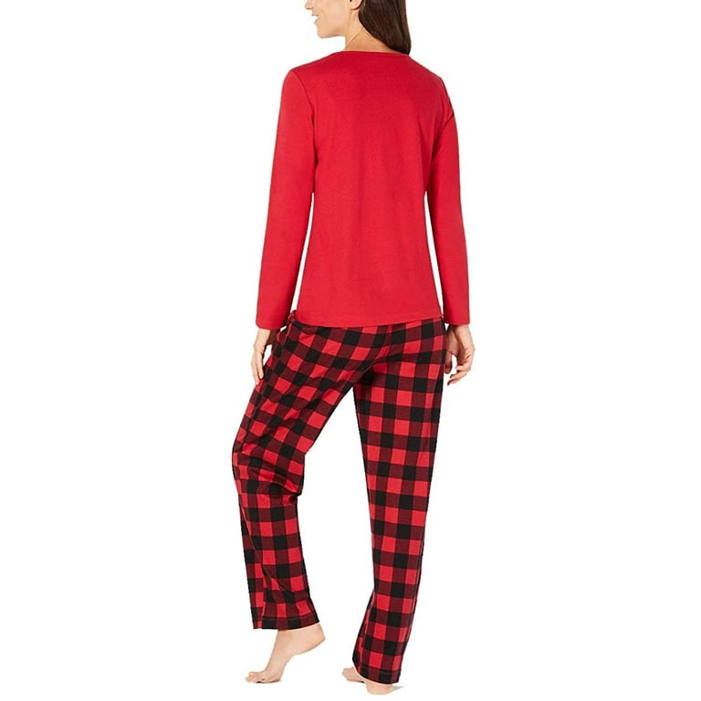 Family PJs Intimates Red Truck W Tree Everyday Pajama Set Size XXL Walmart