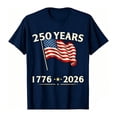 thumbnail image 4 of XINPING 250th Anniversary Patriotic T-Shirt for Kids Boys and Girls, 1776-2026 American Flag July 4th Print Crew Neck Short Sleeved Tees Soft Casual Independence Day Summer Top, 4 of 6