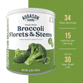 thumbnail image 2 of Augason Farms Freeze Dried Broccoli Florets and Stems Can, Emergency Food Supply, Everyday Meals, 34 Servings, 2 of 8
