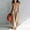 Khaki, variant on Women's Solid Color Sleeveless Deep V Jumpsuit – Loose Wide Leg Double Pockets Flowy Boho Beach Vacation Romper Blue,L