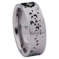 thumbnail image 3 of Wolf and Butterfly Tungsten Carbide Ring, 3 of 6