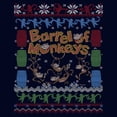 thumbnail image 2 of Men's Barrel of Monkeys Ugly Christmas Sweater Print  Graphic T-Shirt, 2 of 5