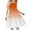 Orange, variant on Kovlvoll Girls Summer Dress Fashion Loose Color Block Sleeveless Suspenders Casual Cami Dresses for Girl 4-14 Years