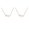 thumbnail image 3 of Collar de constelaciones Qarigey tema zodiaco DIY oro rosa 2piezas, 3 of 5