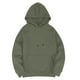 thumbnail image 5 of Sudadera con capucha para hombre, estilo informal, con capucha, color liso, mangas largas en los hombros, blusa de poliéster., 5 of 5