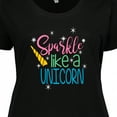 thumbnail image 4 of Inktastic Sparkle Like a Unicorn Women's Plus Size T-Shirt, 4 of 5