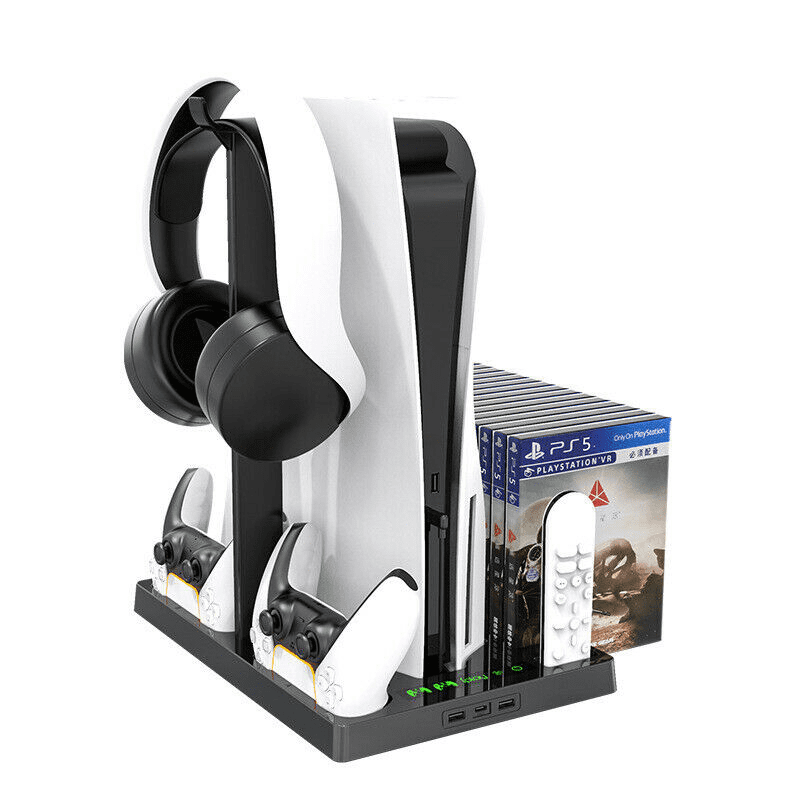 Ps5 De Uhd Vertical Cooling Fan With Dual Charging Station And 15 Game