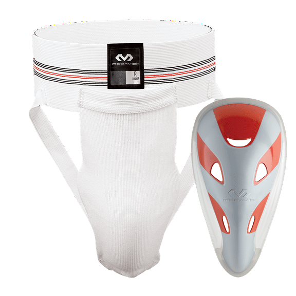 McDavid Jock Strap Athletic Supporter w/Flexcup, Teen L, WHITE