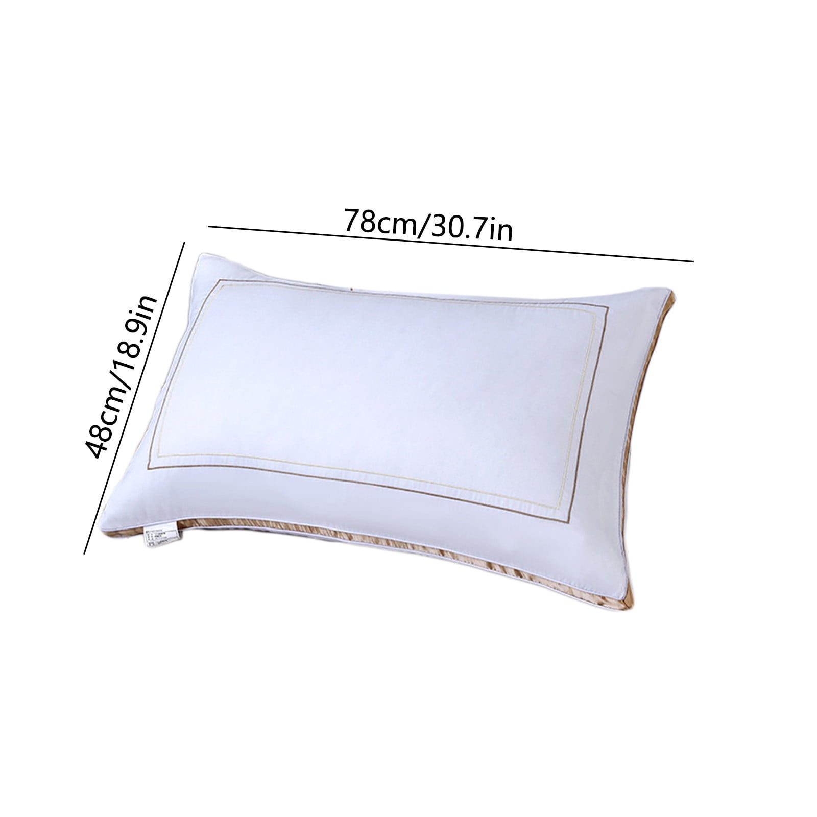 Nkmbld Memory Foam Pillows Hotel Quality Cool Type Suitable for Supine or Side Sleepers High Elasticity Pillow Inserts, Queen Size, Gold