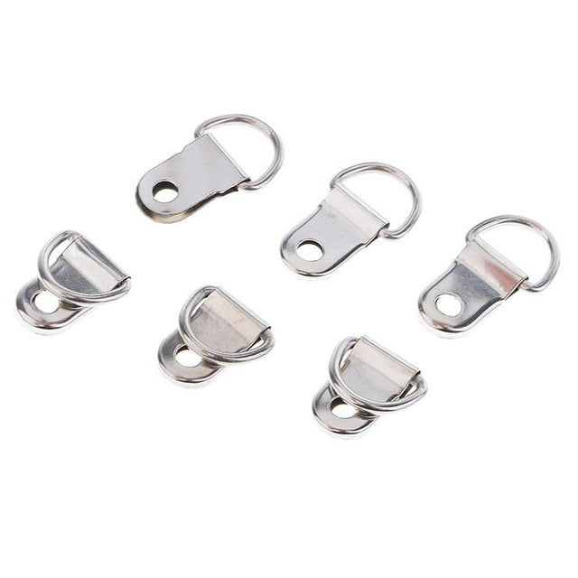 Single Hole Small D- Picture Photo Frame Hanging Hangers 2.5 x1 cm