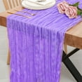 thumbnail image 4 of Cheese Cloths Table Runner Boho Table Cloth Decorations For Party Wedding And Farmhouse Fabric Room Tablecloths for Rectangle Tables 60 X 120 Washable Dark Tablecloth Display Tablecloth Fitted Dining, 4 of 5