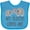 Turquoise, variant on Inktastic My Auntie Loves Me Boys or Girls Baby Bib