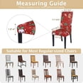 thumbnail image 6 of Christmas Dining Room Chair Covers Set of 6, Stretch Xmas Chair Slipcovers Protector, Spandex Washable Kitchen Parsons Chair Cover for Dining Room,Christmas Decor,Holiday Party(Christmas Red), 6 of 6