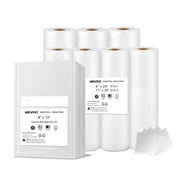 Wevac Lite Vacuum Seal Bags Combo 8"x12"(50count), 8"x20'(4rolls),11"x20'(3rolls) for Sous Vide Cooking