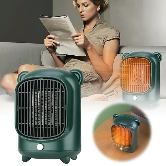 ACDANC Tent Heater for Camping Heater Fan Heater 500W Energy Saving Space Heater Fast Heating Secure Heating Thermostatic Mini Space Heater for Home Desk Indoor