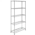 thumbnail image 2 of IVV 5-Tiers Metal Storage Shelf Iron Storage Organizer Unit Rack, Silver, 2 of 6