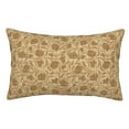 thumbnail image 1 of Fotbe Brown Flowers Funda de Almohada Decorativa Estilo Occidental, Lujo en Algodón, Fundas para Almohadas King, Cojín Estampado para Decoración del Hogar-20"x30", 1 of 6