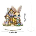 thumbnail image 6 of Wooowa Easter 2D Visual Table Decor Craft Ornament Home Living Room Bedroom Tabletop Spring Holiday Festival Decoration Accent, 6 of 9