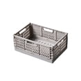 thumbnail image 2 of Cesta Plegable De Plástico Cesta organizadora plegable de plástico gris con malla para guardar aperitivos,artículos de papelería y cosméticos (1 unidad). Rkxzt, 2 of 8