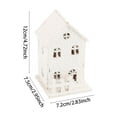 thumbnail image 3 of Wood Christmas Village House Set Decor-1pcs Christmas Houses,Tabletop Xmas Decor for Home Farmhouse, Winter Holiday, 3 of 8