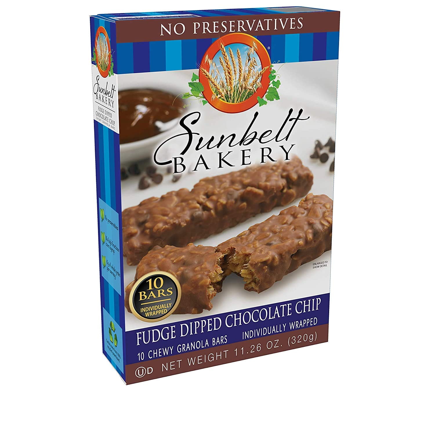 Sunbelt Bakery Chocolate Chip Collection - Chocolate Chip and Fudge Dipped Chocolate Chip Chewy Granola Bars Variety Pack - 3 Boxes Each