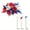 9Pcs, variant on JJV 3 Pcs 4th of July Artificial Flowers, Lifelike Red White and Blue Calla Lily Bouquets for Independence Day, Memorial Day, 250 Anniversary Day, All Season Holiday Decor