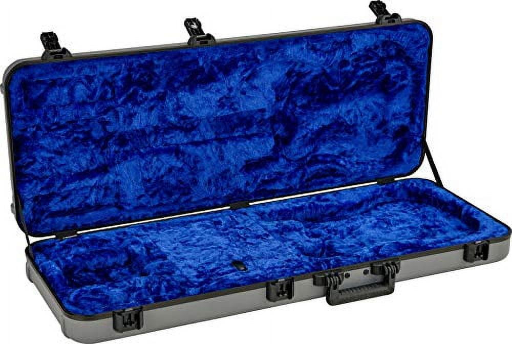 Fender Deluxe Molded Strat/Tele Case, Silver/Blue