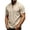 Z73 Khaki, variant on Men'S T-Shirt Solid Color Short Sleeve Henley Tops Summer Casual Men Tees Size M Army Green