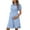 Light Blue, variant on Womens Maternity Nursing Dress Dressy Casual Short Sleeve Button Down Pregnancy Dresses for Baby Shower & Photoshoot