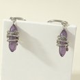 thumbnail image 4 of Stone Dangle Earrings Dainty - Decorative Chunky Hoop Earrings Pendant Earrings, 4 of 7