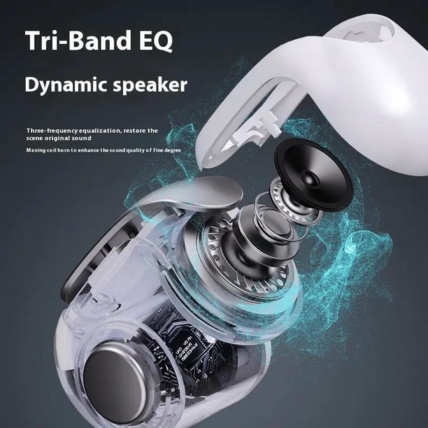 イヤホン V12 Clip-on Wireless Bluetooth Headset V12 Earclip Wireless Bluetooth Earphone 5.3 Headphones TWS Sports