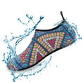 thumbnail image 6 of Men and Women a Slip On Barefoot Quick-Dry Beach Aqua Yoga Water Shoes (Indian Triangle/multicolor, 9.5-10.5 Women/8.5-9 Men), 6 of 8