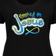 thumbnail image 4 of Inktastic Hooked on Jesus Christian Women's Plus Size T-Shirt, 4 of 5