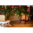 thumbnail image 2 of Reclaimed Wood Tree Collar or Box – Rustic Tree Skirt Replacement Blocks Kids & Pets, Adds Farmhouse Charm to Christmas Decor – Natural, Hook-&-Loop Strip Panels by BarnwoodUSA, 37x27 in., Gray, 2 of 8