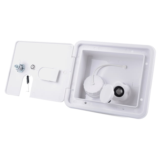 Scienceny Accesorios roscados de entrada de gravedad cuadrados con llaves tornillos tapa de escotilla entrada de agua bloqueable RV remolque Vehículos, repuestos y accesorios Mis