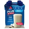 Atkins Creamy Vanilla PLUS Protein Shake, High Protein, Low Carb, Low Sugar, Keto Friendly, 4 Count