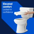 thumbnail image 2 of Medline 2" Universal Locking Toilet Seat Riser, Elevated Seat Riser for Standard Toilets, Easy to Install, Secure Fit for Seniors, White, 2 of 5