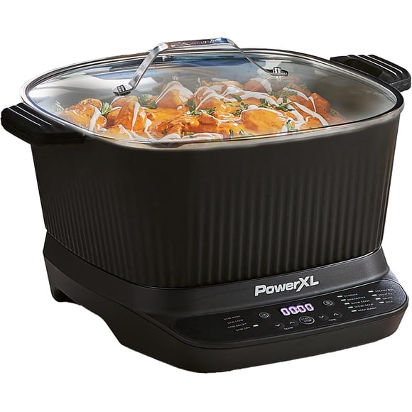 PowerXL Olla Multifunción STIRMAX de 7L con 9 Preajustes, Cocción Rápida y con Ahorro Energético, MC107D-1GPLA