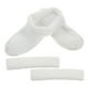 thumbnail image 1 of juego de forros de felpa extraíbles para zapatos de invierno con banda protectora, pantuflas de algodón con forro grueso, suelas cálidas y acogedoras para zapatos y botas, color blanco, talla 36-37, 1 of 7