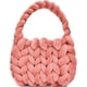 thumbnail image 1 of Xiao Hua Bolso de hombro tejido para mujer, bolso de mano tejido y neceser, elegante bolso de mano tejido para playa, de verano, 28 x 10 x 20 cm (B), 1 of 4