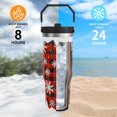 thumbnail image 4 of Ghost Halloween Gifts for Women Girls, Cute Spooky Stainless Steel Insulated Travel Coffee Cup, 30 oz Tumbler with Top Handle and Flip Straw, Holiday Birthday Water Bottle for Him Her, 4 of 6