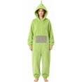 thumbnail image 3 of Guvpev Funny Cartoon Onesie Pajamas for K'ids, Warm Fleece Halloween Cosplay Jumpsuit, Unisex Silly One-Piece Sleepwear Costume, Soft Plush Hooded Loungewear for Cosplay Party & Fancy Dress, 3 of 7