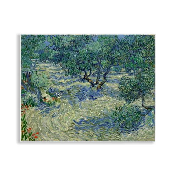 Stupell Industries Classic Van Gogh Olive Orchard Landscape & Nature Painting Unframed Art Print Wall Art, 14 x 11