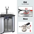thumbnail image 2 of Stainless Steel D Type Beer Keg Coupler, Keg Dispensing Equipment with Pressure Reducer, 2 of 4