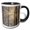 Black/White, variant on 3drose, Usa, Oregon. Lookout State Park. Fog and Sun in Sitka Spruce Forest 1, 11oz Mug
